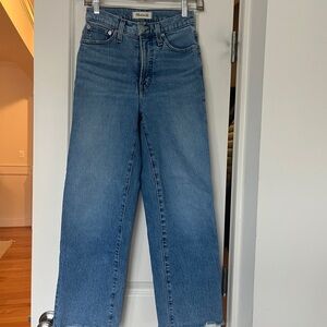 Madewell The Perfect Vintage Wide Leg Crop Jean Size 24